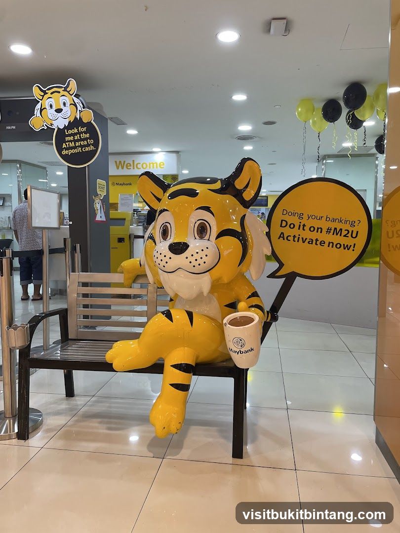 Tiger mascot at Maybank