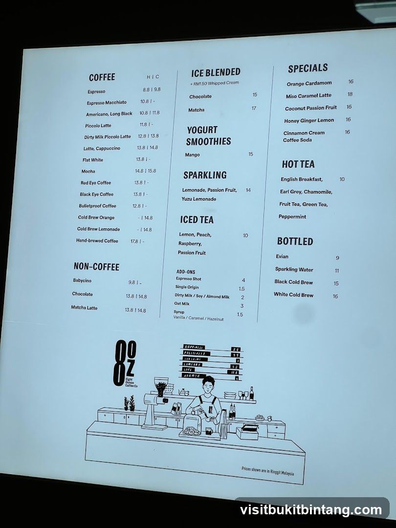 Coffee Menu