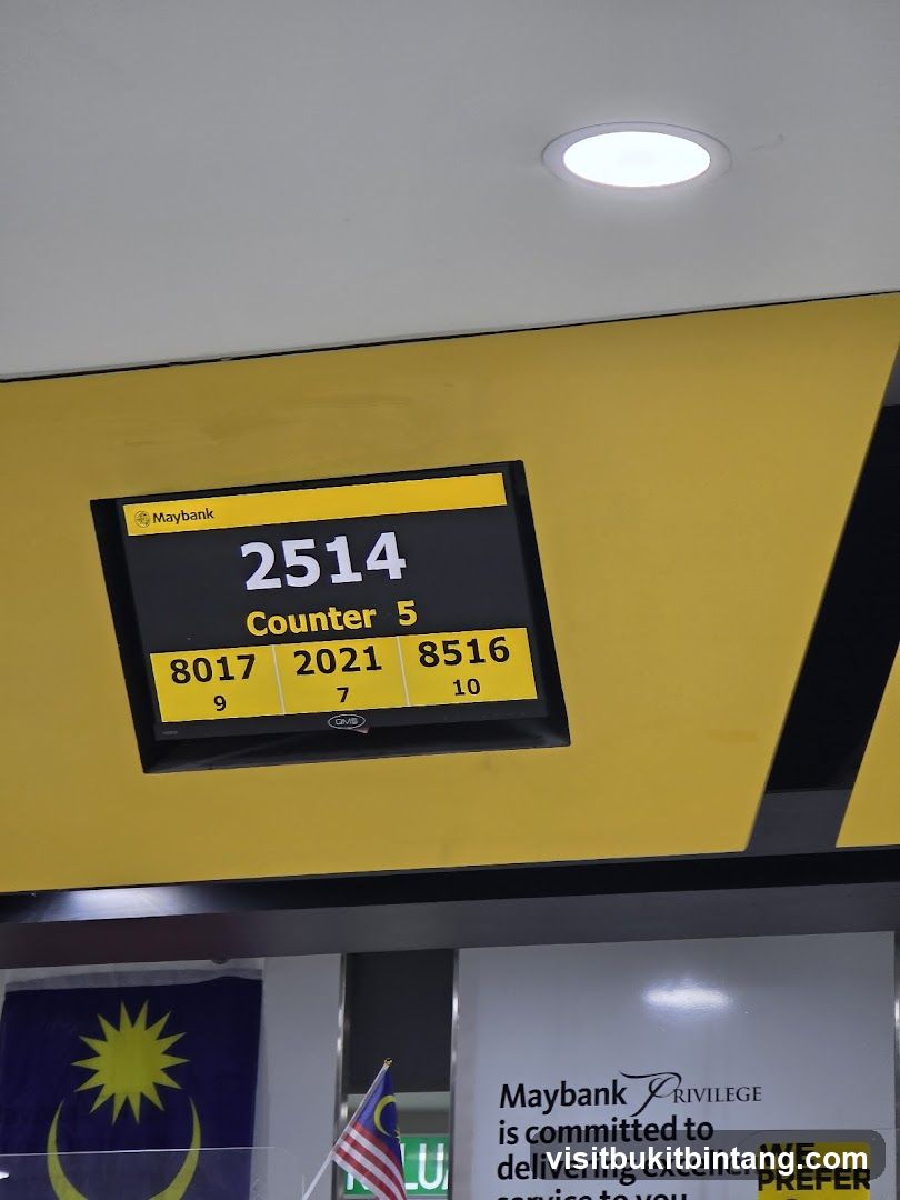 Maybank Queue Display