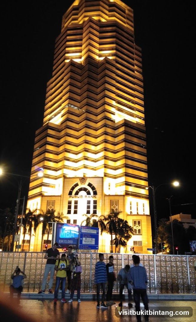Illuminated Skyscraper at Night