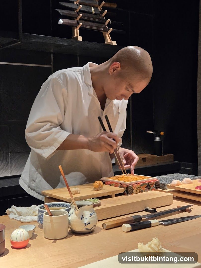 Sushi Chef Preparing Food