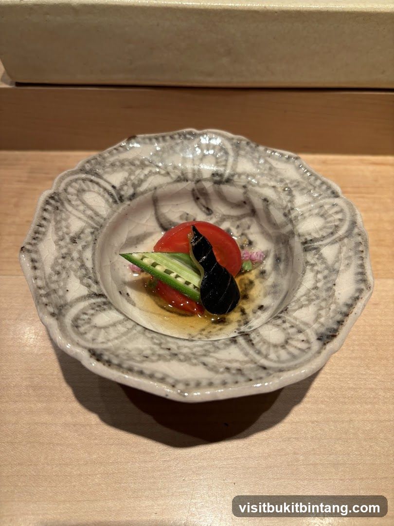 Appetizer with Tomato and Okra