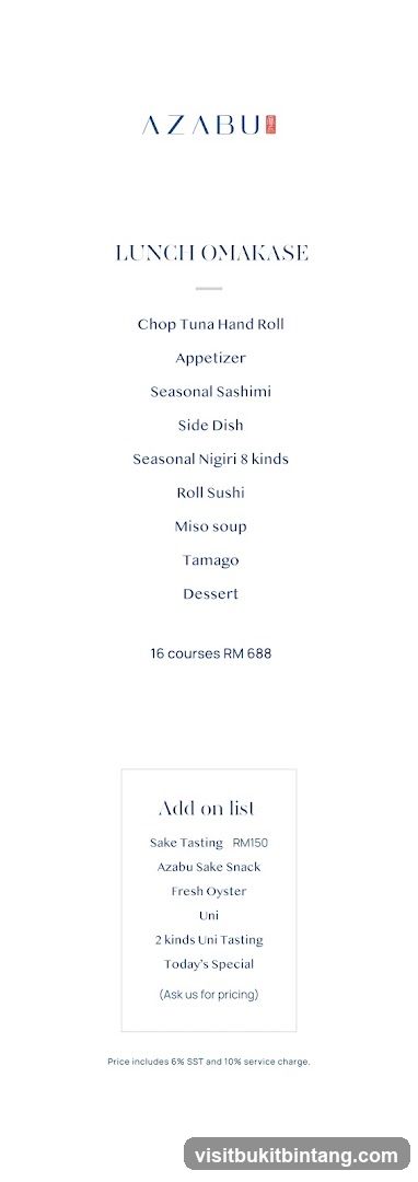 Lunch Omakase