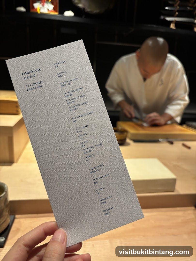 17-COURSE OMAKASE