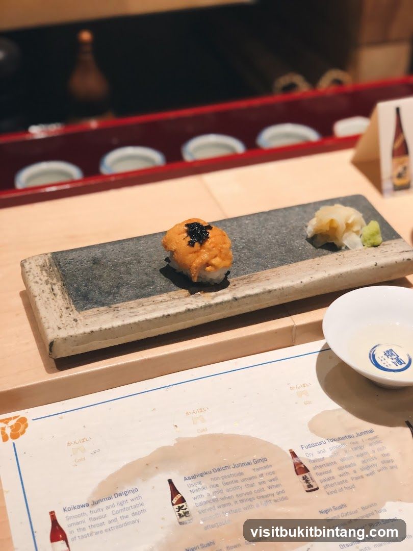 Sake and Nigiri Menu
