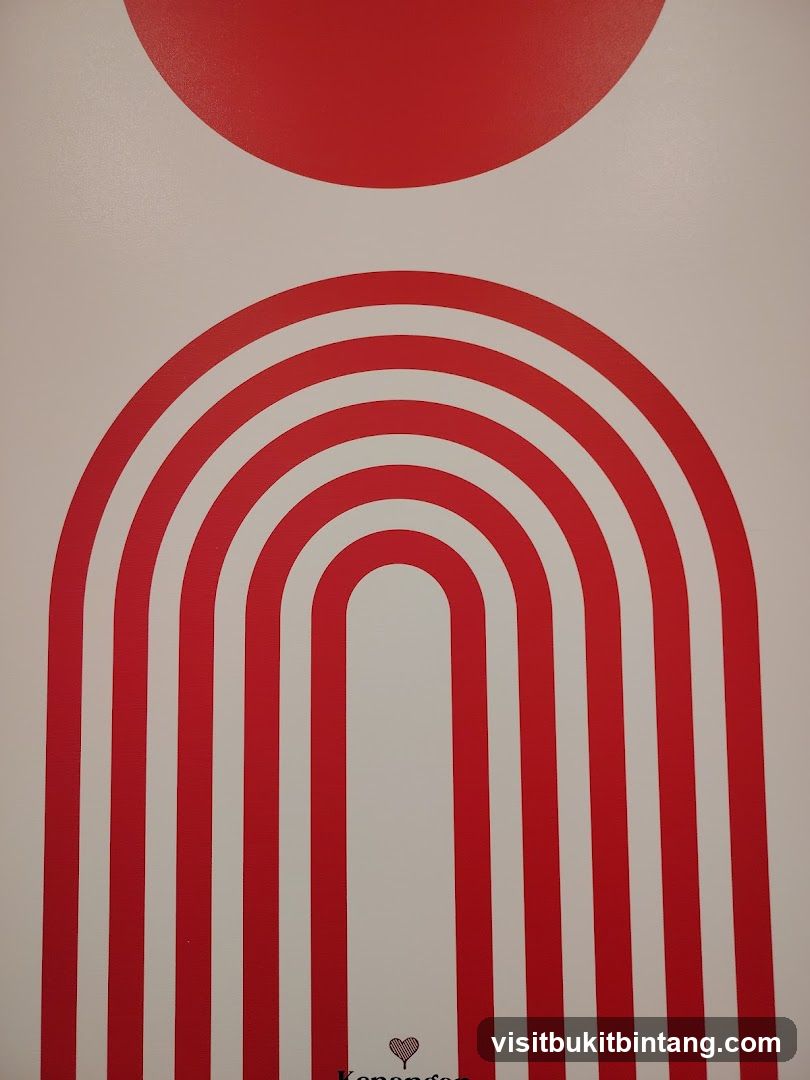 Abstract Red and White Design