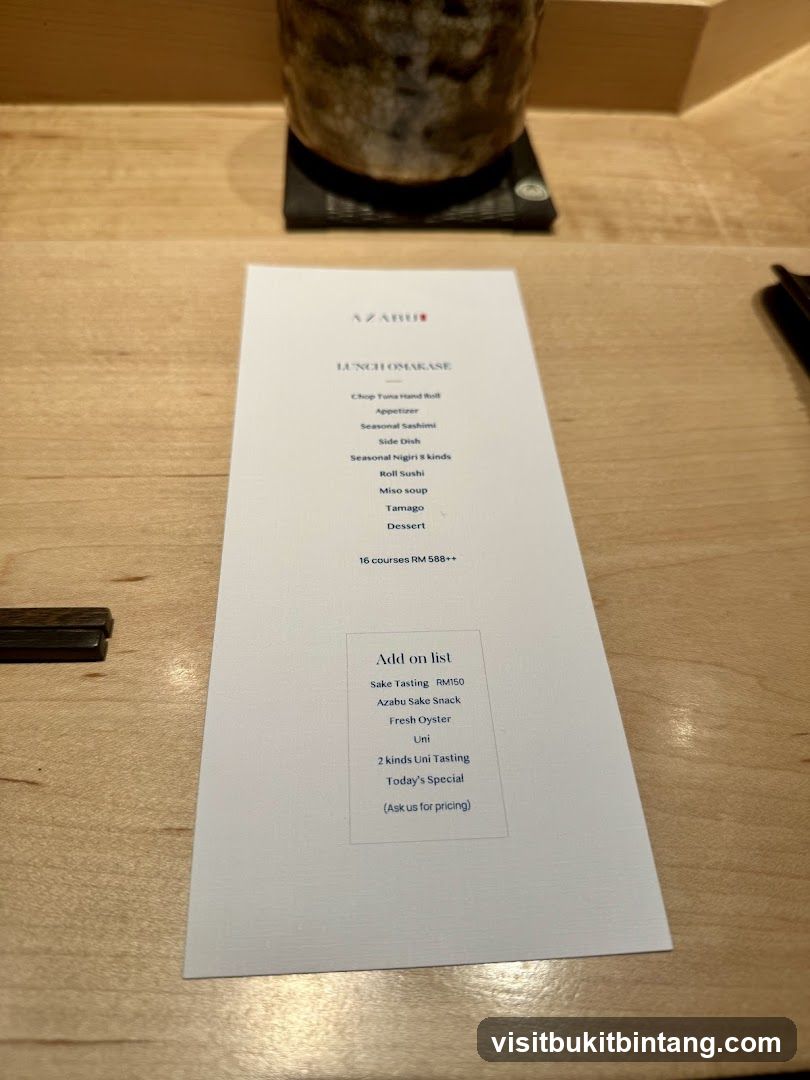 Lunch Omakase