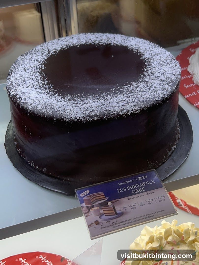 Chocolate Cake with Powdered Sugar