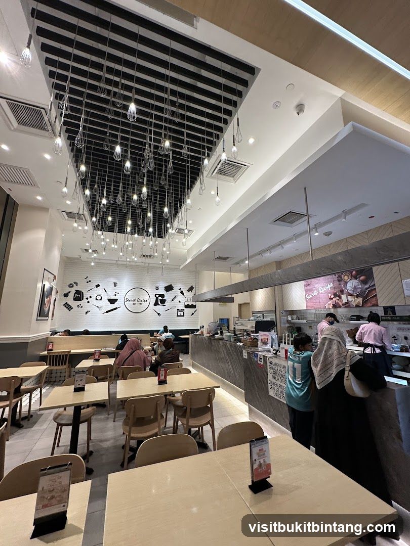 Interior of a Secret Recipe cafe