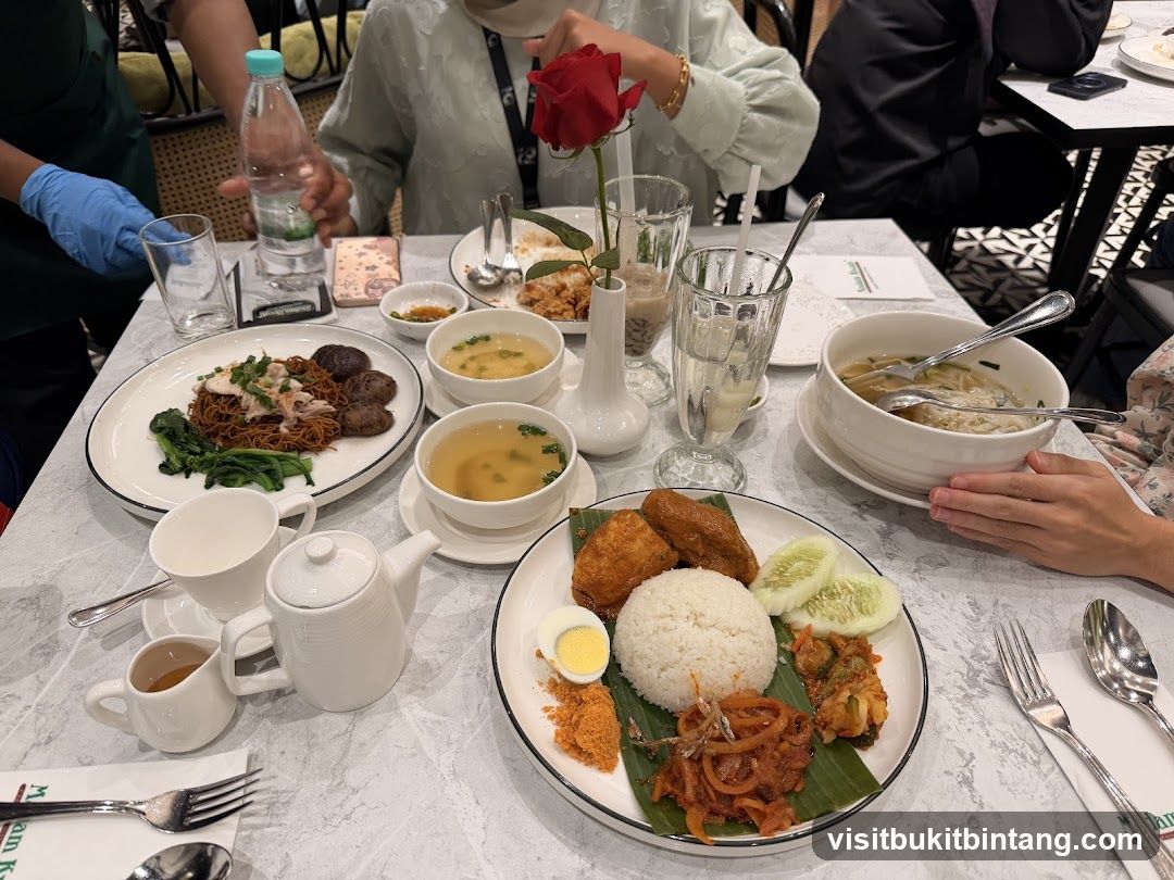 Table Setting with Food