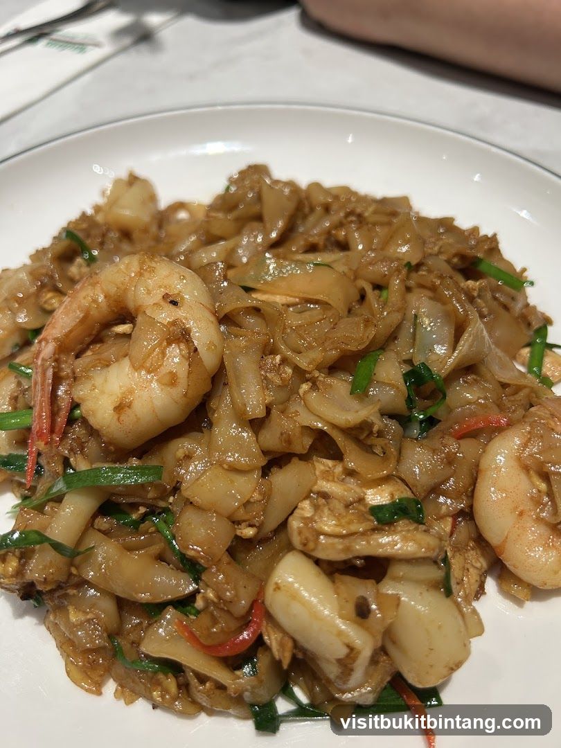 Pad See Ew with Shrimp and Chicken