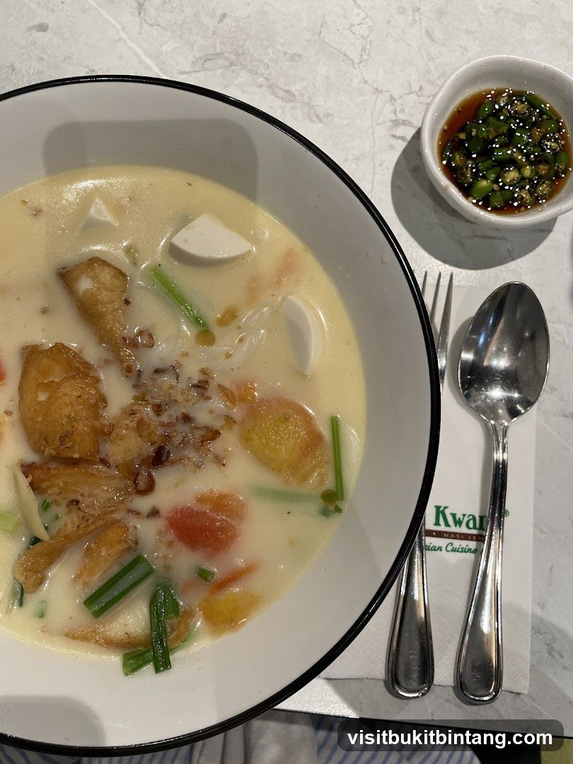 Bowl of Soup with Side Dish