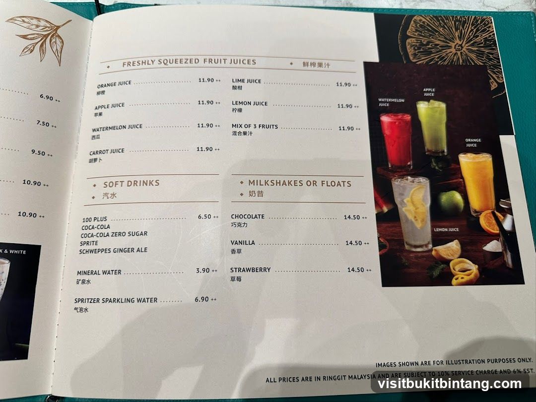 FRESHLY SQUEEZED FRUIT JUICES, SOFT DRINKS, MILKSHAKES OR FLOATS