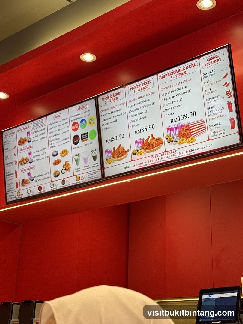 Fried Chicken Menu