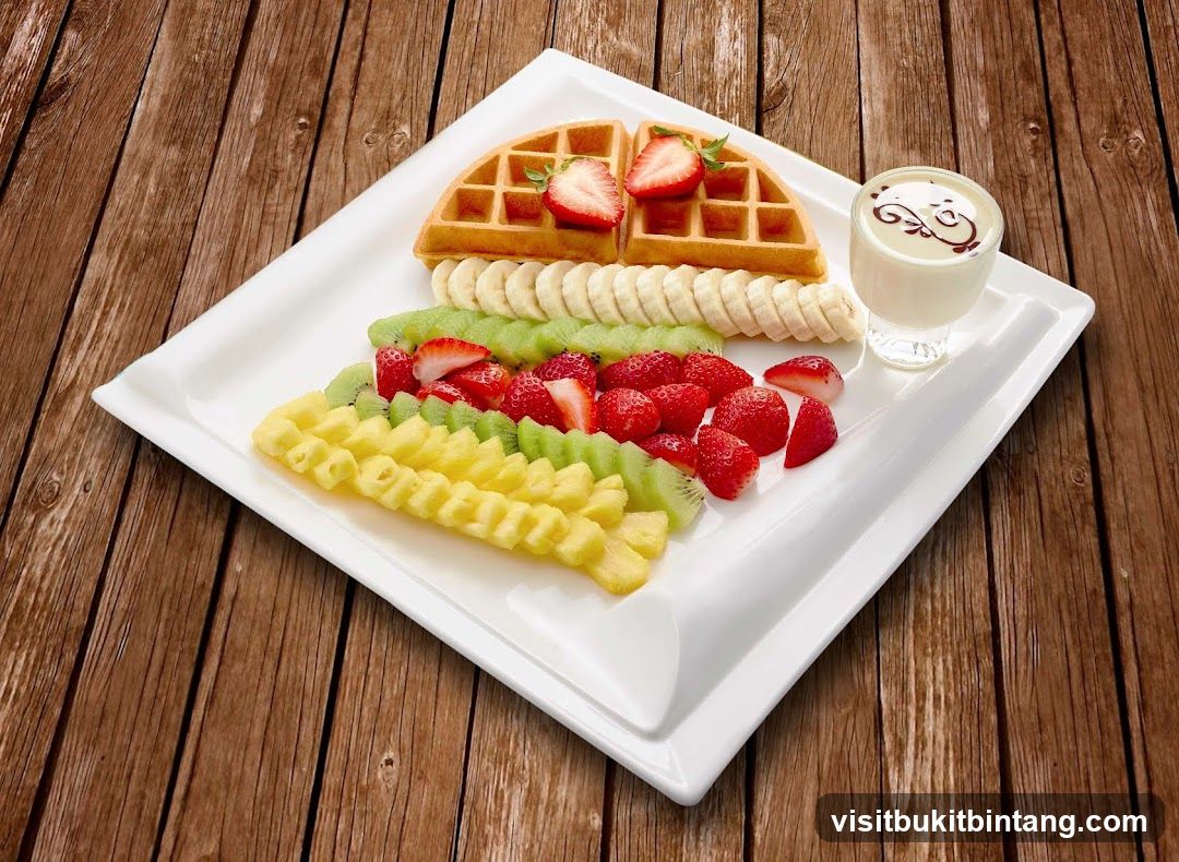 Waffle and Fruit Platter