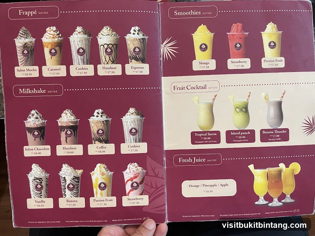 Beverage Menu