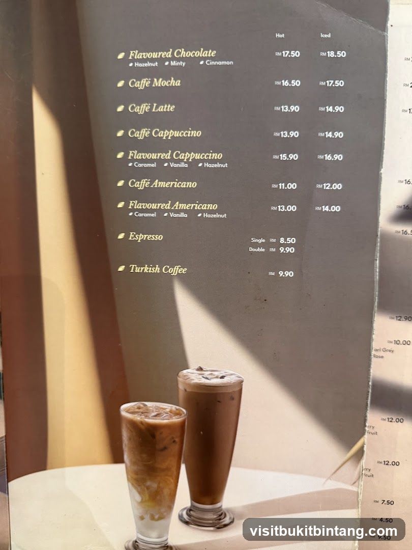 Coffee Menu