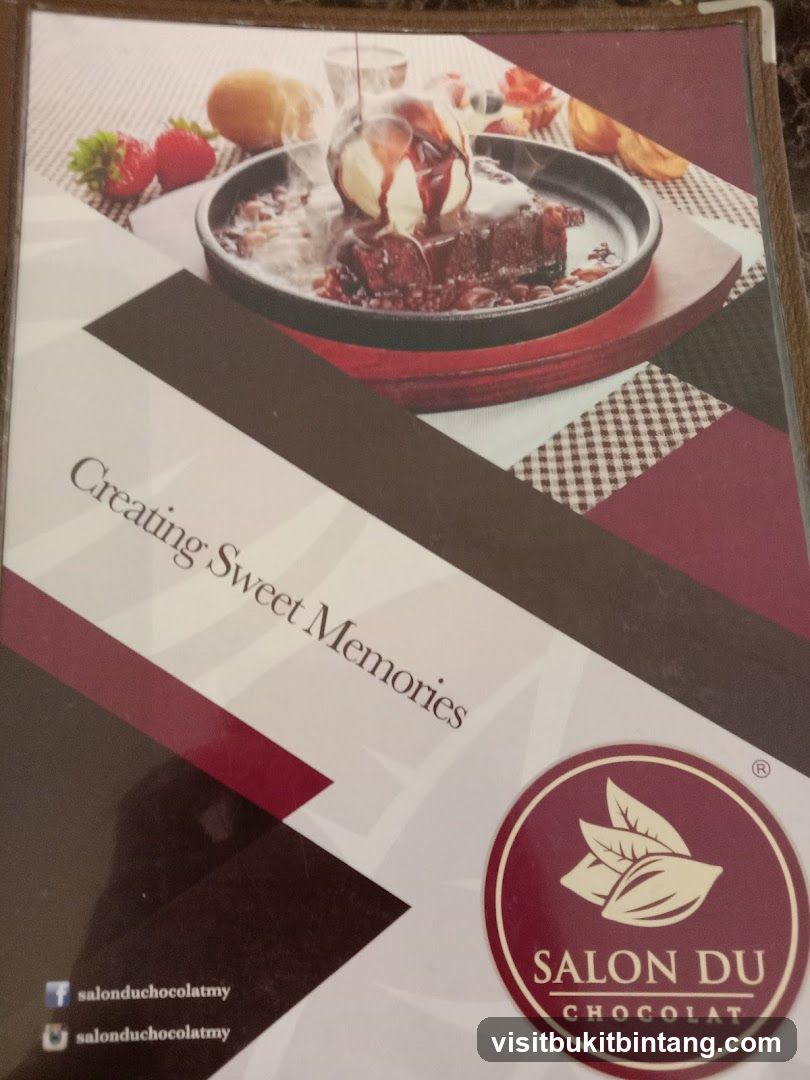 Salon Du Chocolat Menu Cover