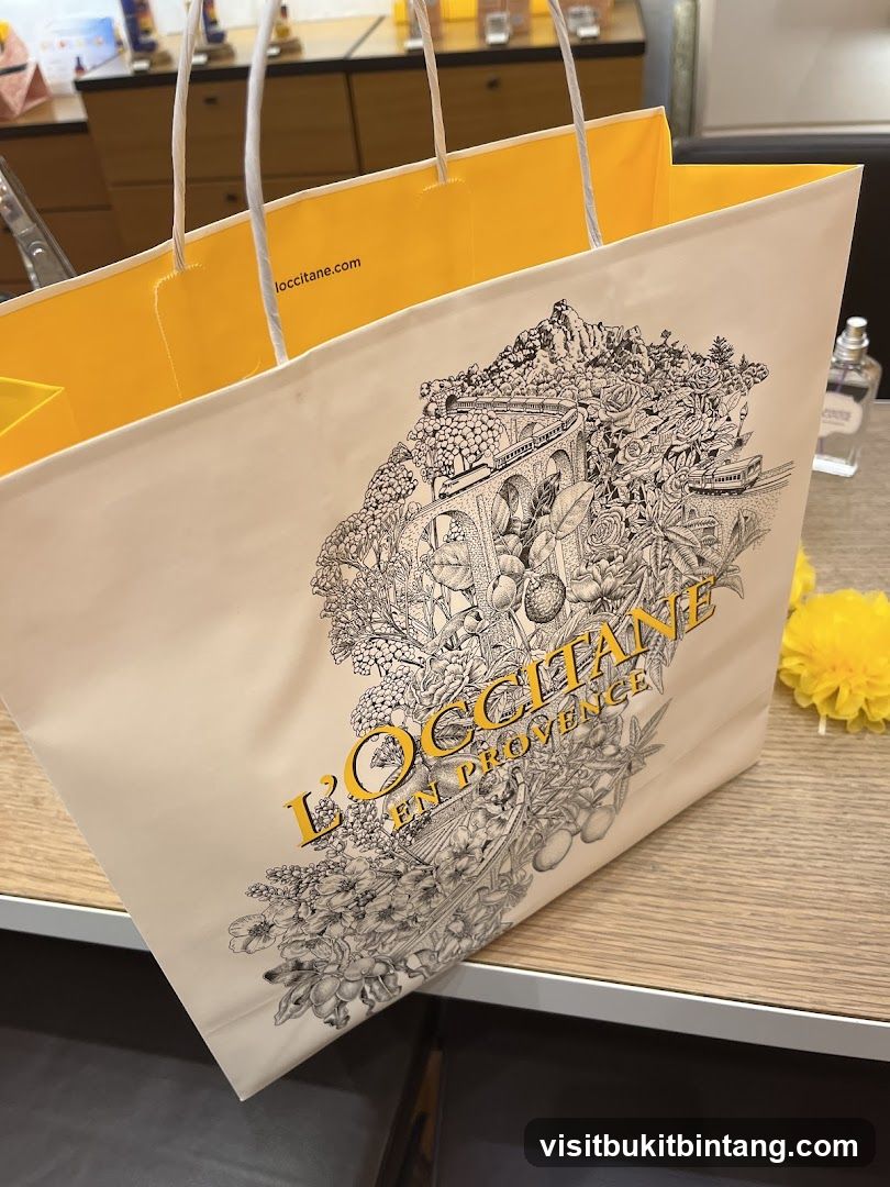 L'Occitane shopping bag