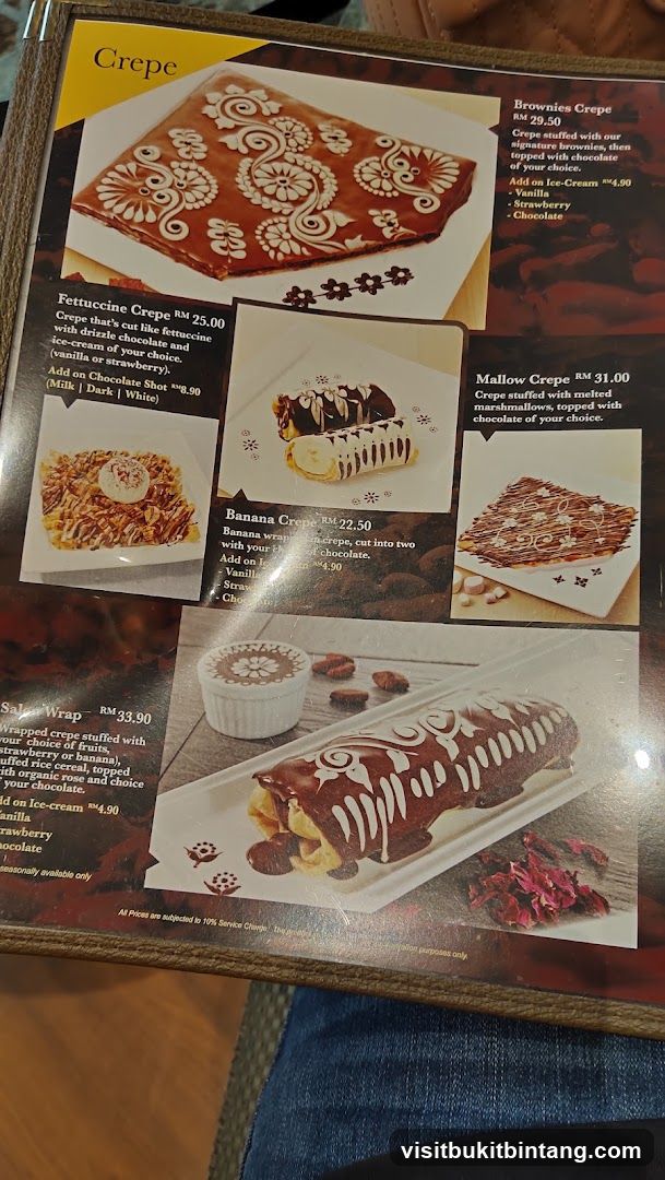 Crepe Menu