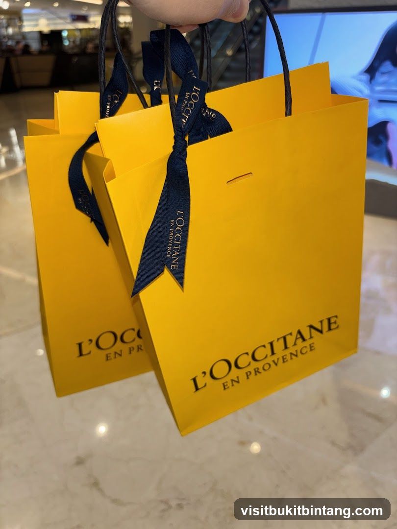 L'Occitane Shopping Bags