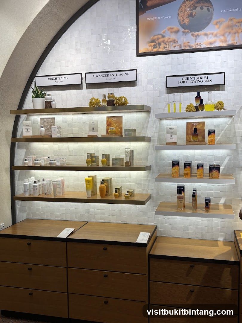 Skincare Products Display