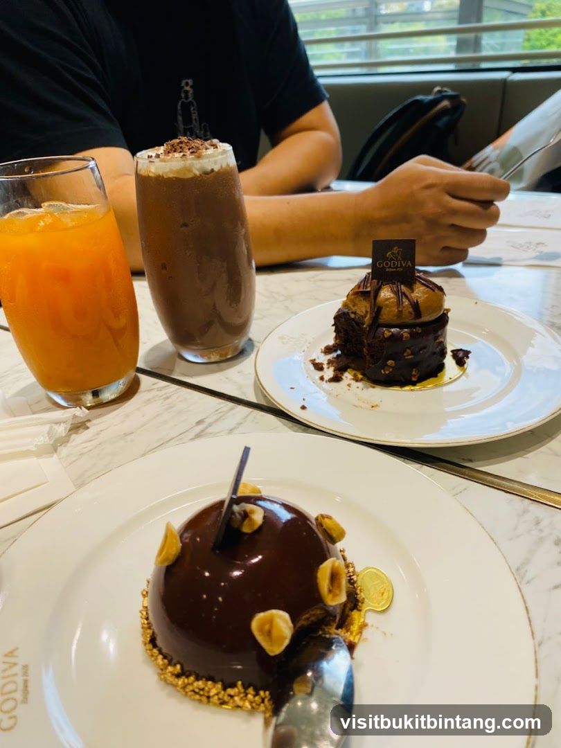 Dessert and Drinks at Godiva