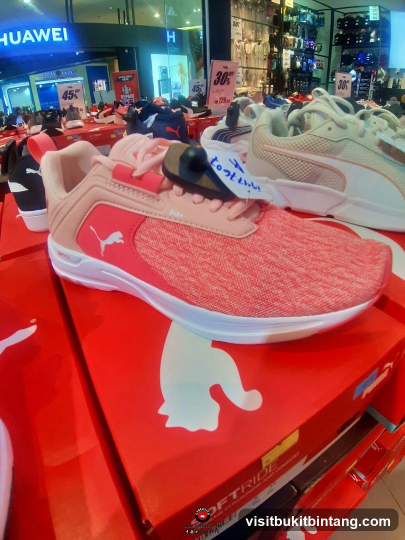 Puma Shoes on Display