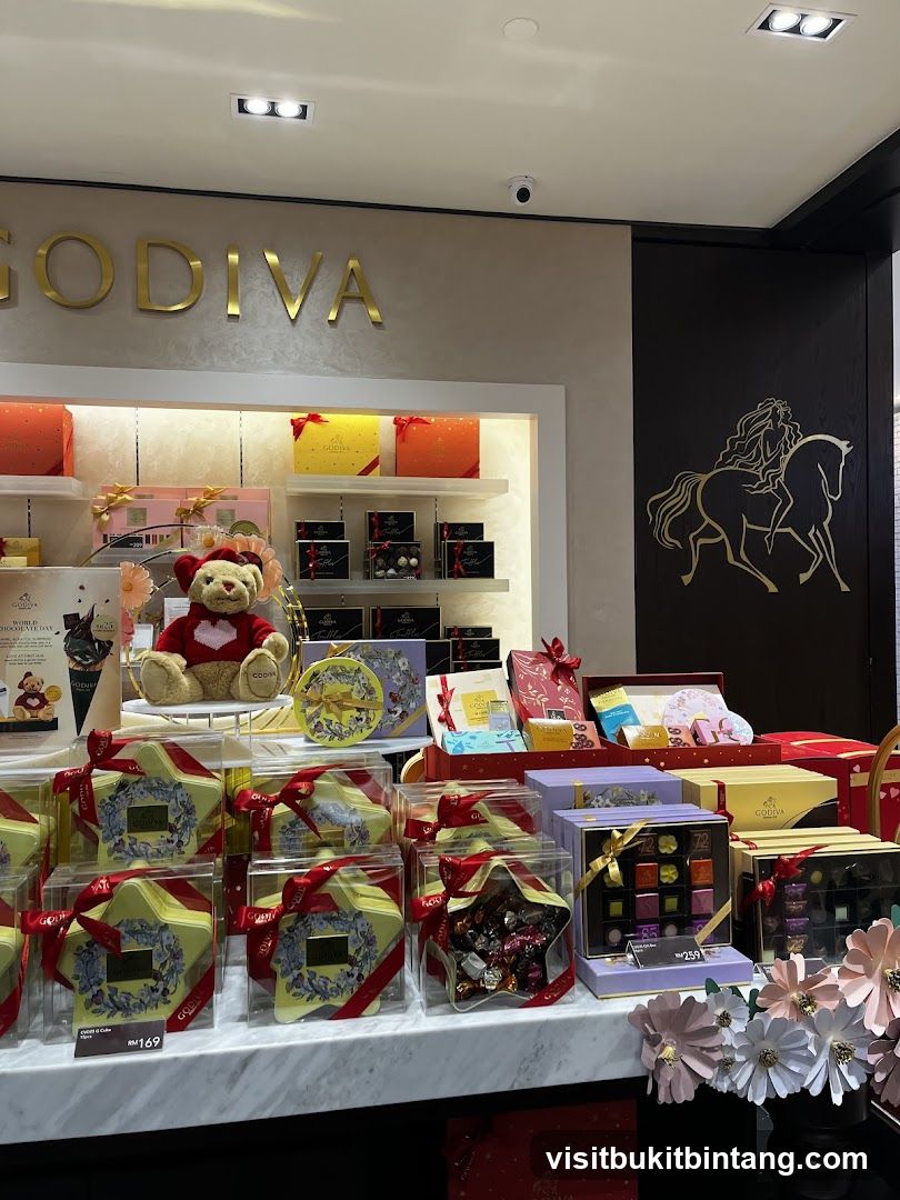 Godiva Chocolate Display