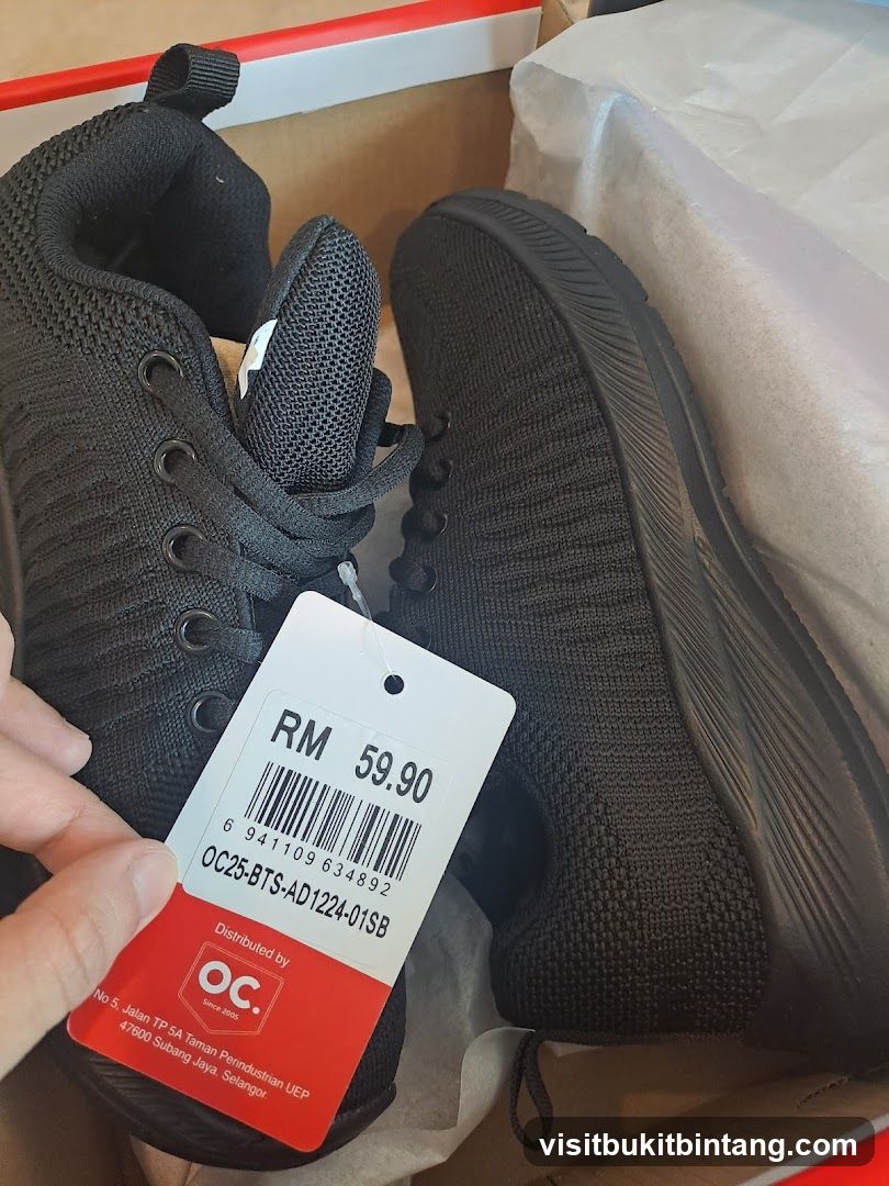 Black Sneakers in Box