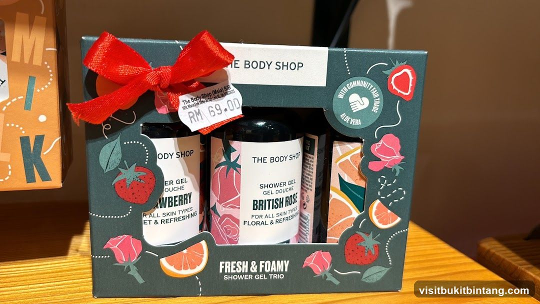 The Body Shop Fresh & Foamy Shower Gel Trio