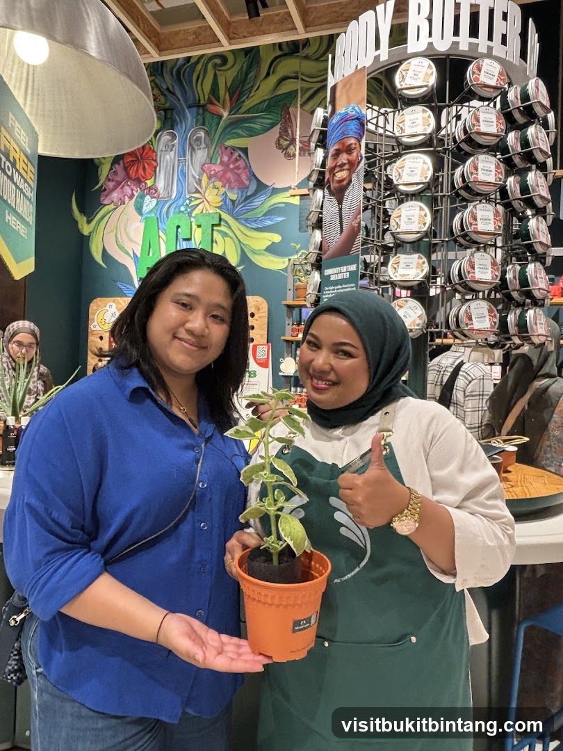 Two Women with a Plant