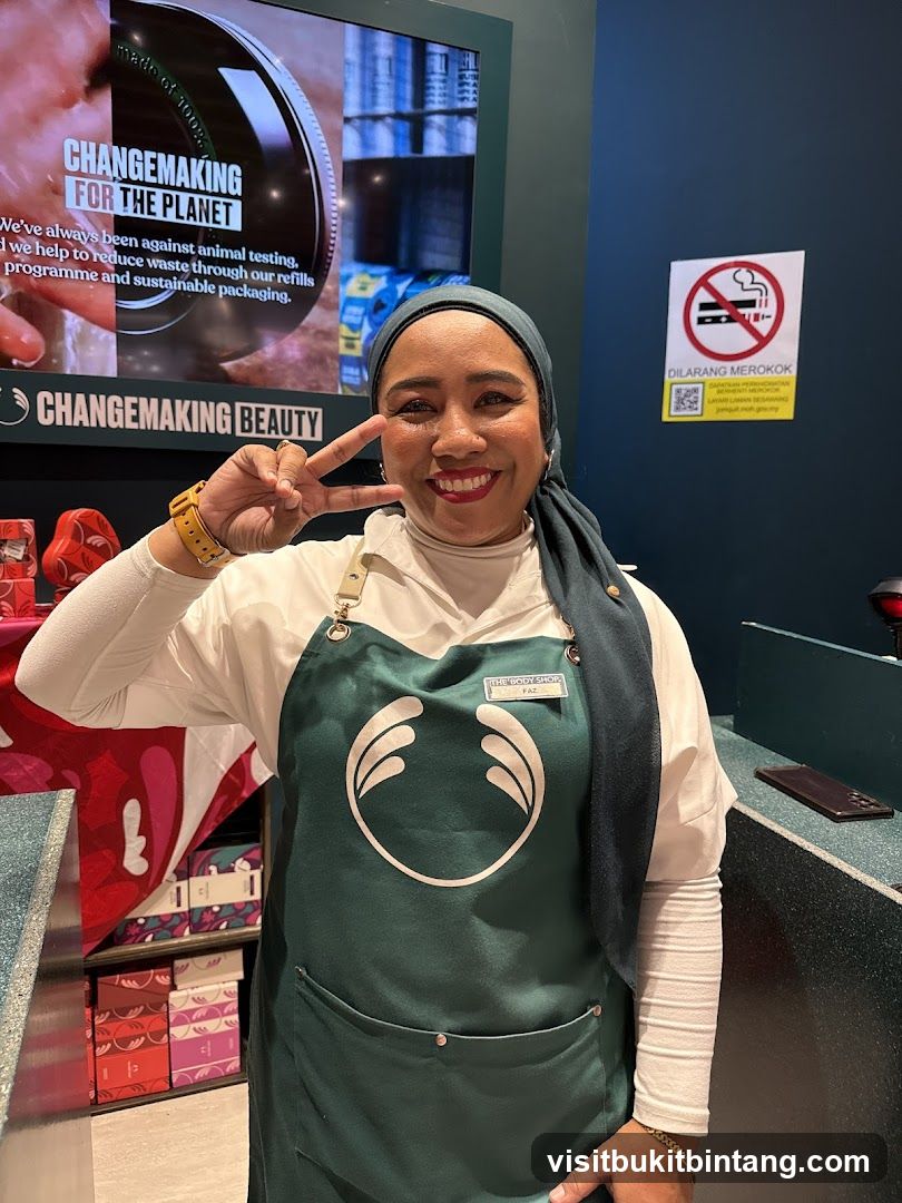 Employee at The Body Shop