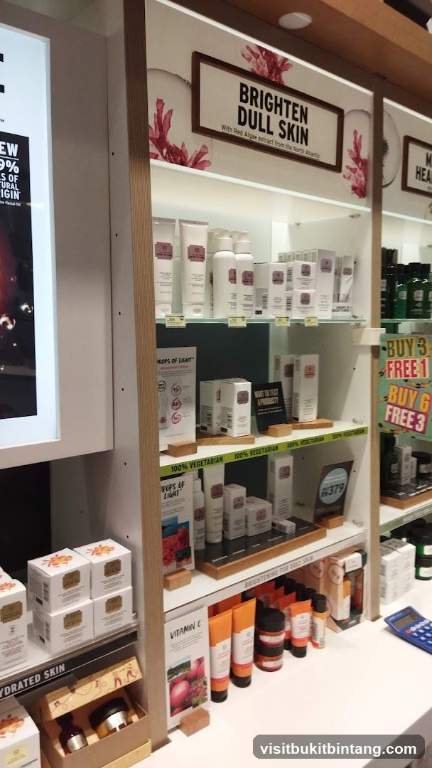 Skincare Products Display