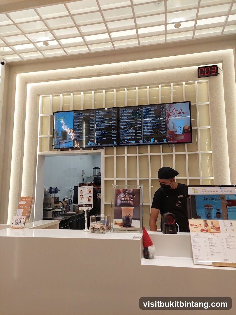 Bubble Tea Shop Counter