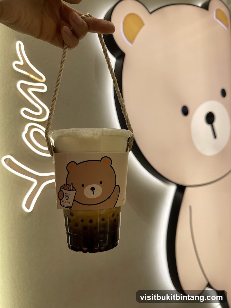 Bubble Tea with Bear Sleeve