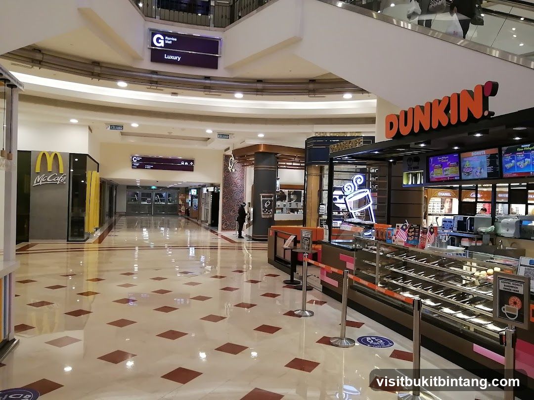 Mall Interior with Dunkin' and McCafe