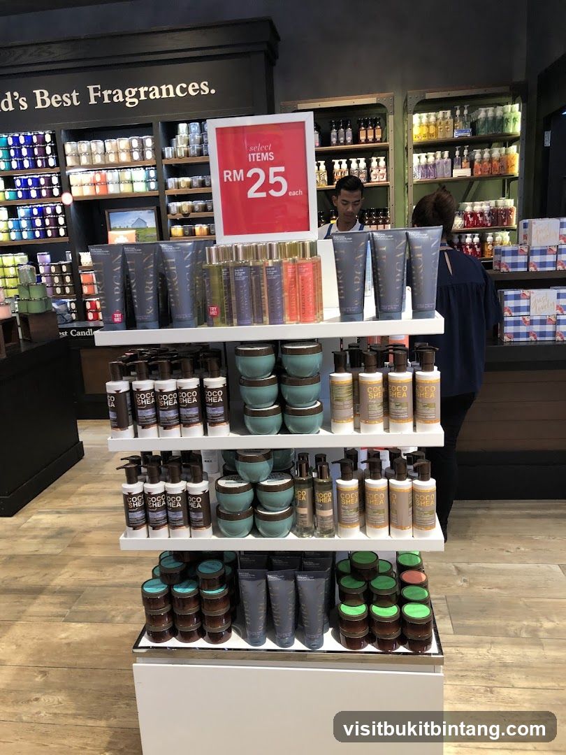 Bath and Body Works Store Display