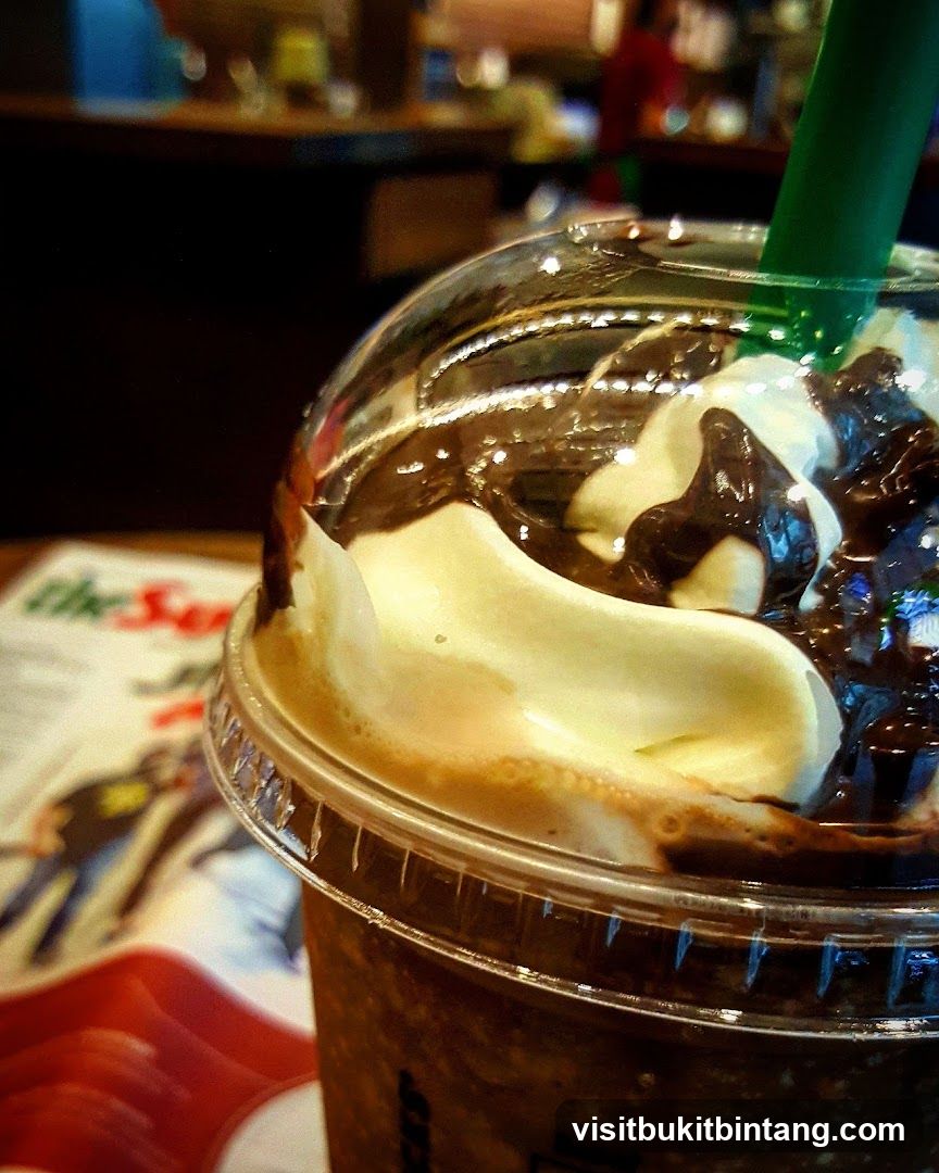 Frappuccino with Whipped Cream and Chocolate Drizzle