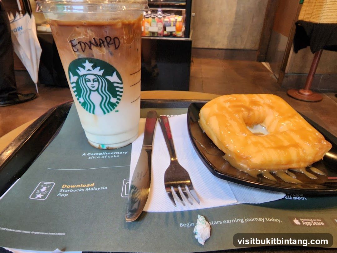 Starbucks Drink and Pastry