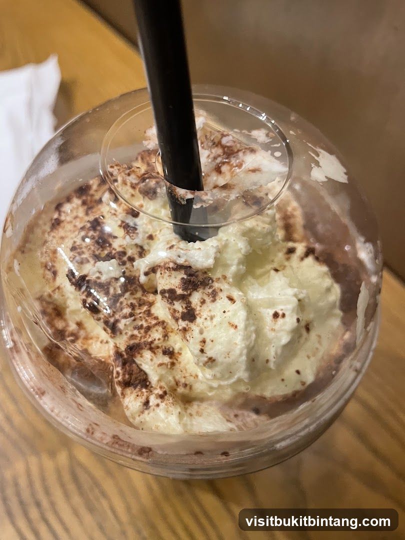 Chocolate Frappuccino with Whipped Cream