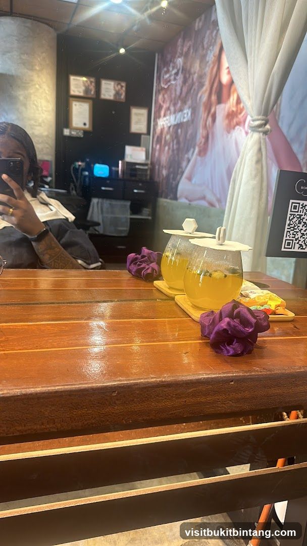 Salon Interior with Drinks