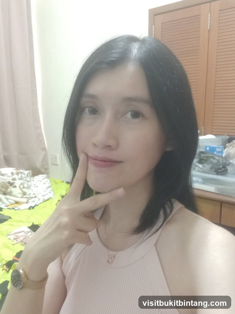 Woman posing for a selfie