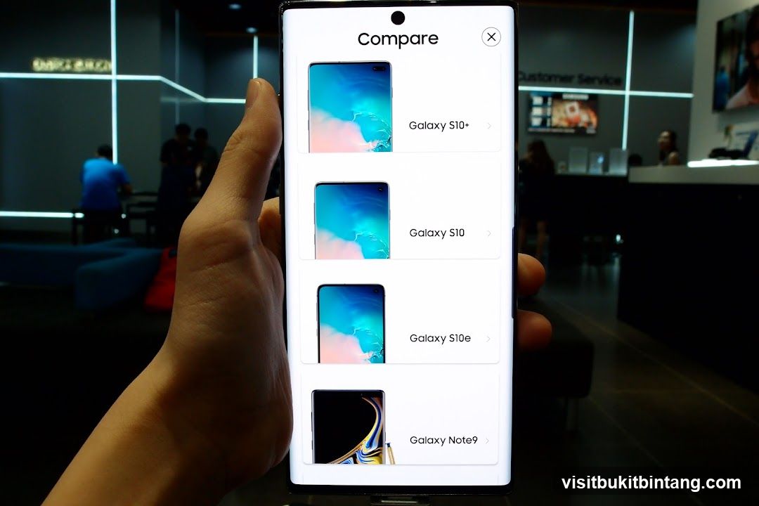 Phone Comparison Screen