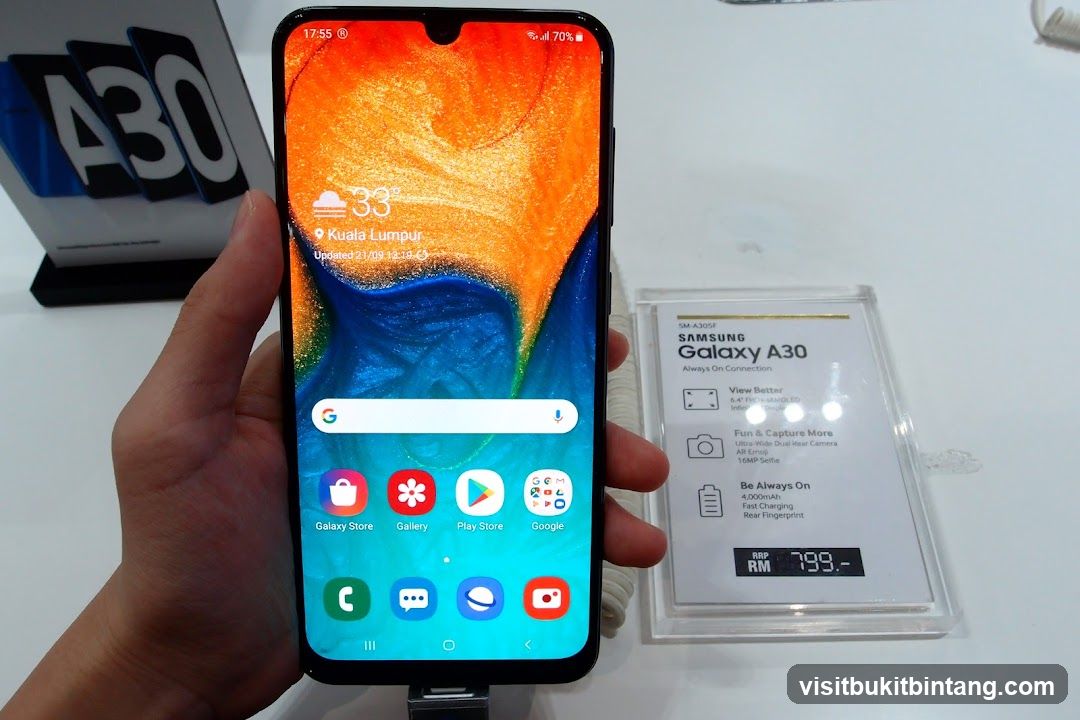Samsung Galaxy A30 Display
