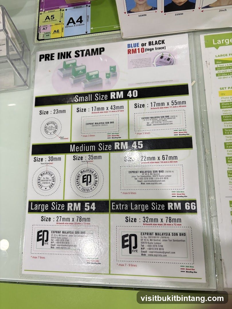 PRE INK STAMP
