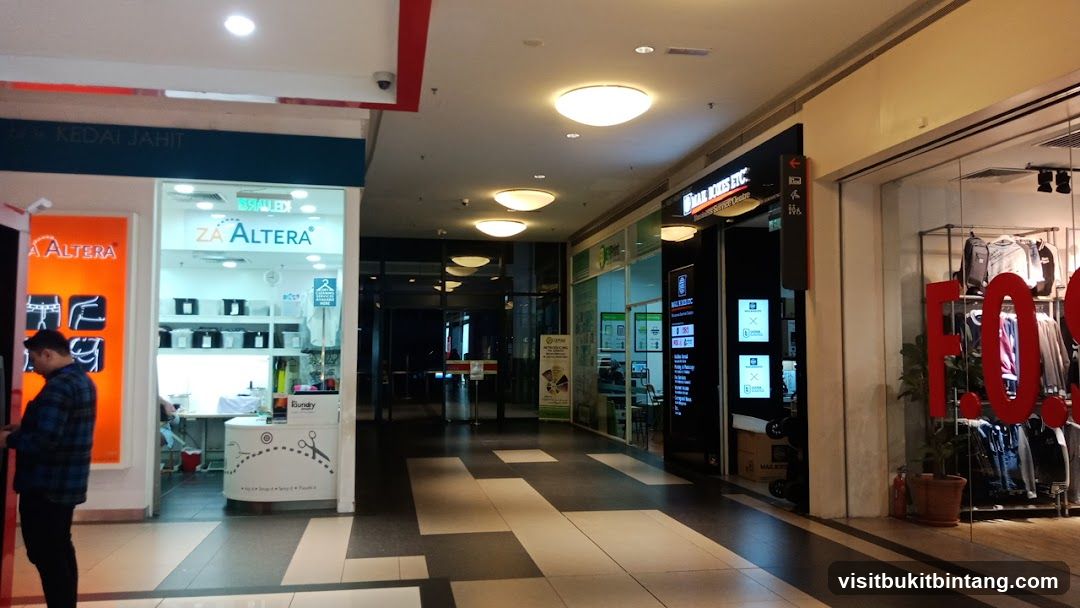 Mall Interior with Shops