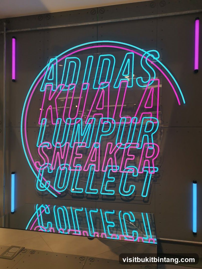 Adidas Kuala Lumpur Sneaker Collect Neon Sign