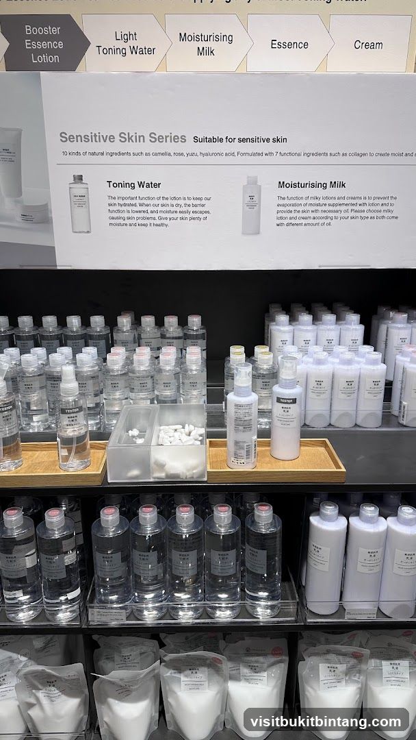Skincare Products Display