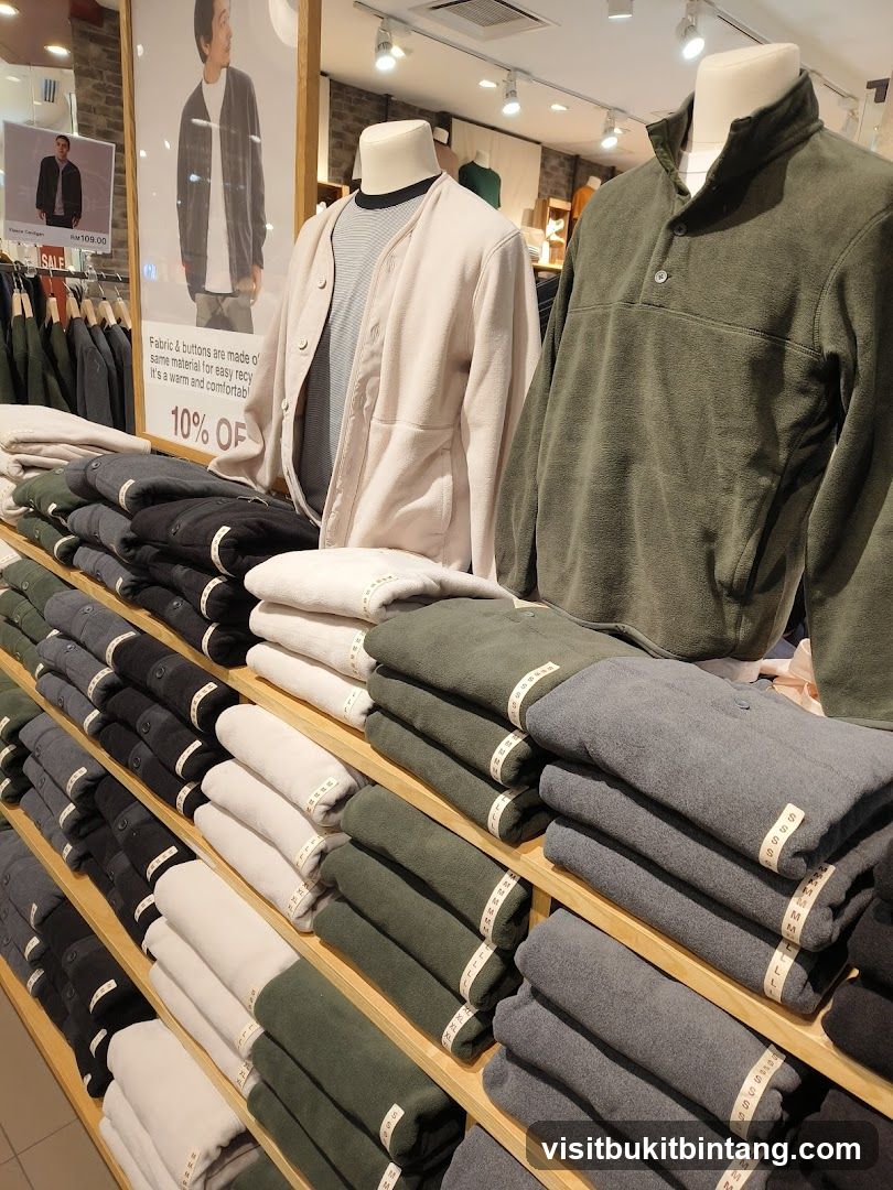 Fleece Clothing Display
